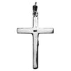 Image of Body Сrucifix Cross Silver 925 Pendant Necklace from Jerusalem 4 cm (1.5") - Holy Land Store