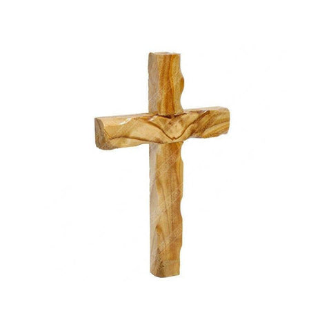 Hand Made Olive Wood Cross from Jerusalem the Holy Land 4.8"/12.2 cm - Holy Land Store