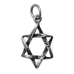 Silver 925 Jewish Magen David pendant necklace Star of David HandMade 0.4 x 0.7