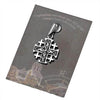 Image of Body Jerusalem Cross Silver 925 Pendant Necklace from Jerusalem 1.5 cm(0.6") - Holy Land Store