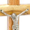Image of Olive Wood Crucifix Hand Made Wall Cross Bethlehem the Holy Land 5,5"/14 cm - Holy Land Store