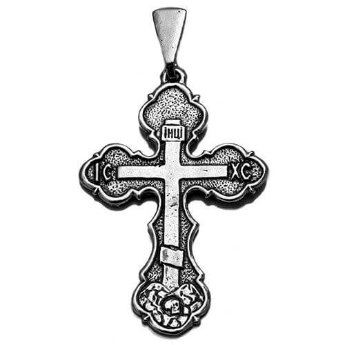 Body Cross Silver 925 Pendant Necklace Consecrated in HolySepulchre 1,7"