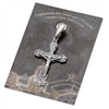 Image of Body Cross Silver 925 Pendant Necklace Consecrated in HolySepulchre 1.3"/ 3.3 cm