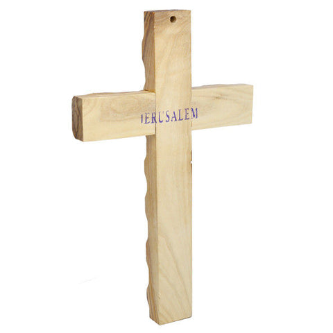 Olive Wood Crucifix Hand Made Wall Cross Bethlehem the Holy Land 4,6"/12 cm