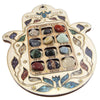 Image of Home Blessing Hamsa with Hoshen 12 Tribes of Israel Stones Kabbalah  9.5`` - Holy Land Store
