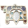 Image of Home Blessing Star of David Hand made with Semi-Precious Stones Hai Chai 5.3``