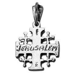 Body Jerusalem Cross Silver 925 Pendant Consecrated in HolySepulchre 0.7