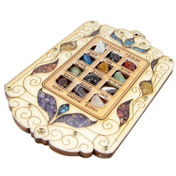 Handmade High Priest Breastplate – Star Of David Hoshen With 12 Tribes Of Israel Stones (Authentic Israeli Craft)