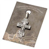 Image of Body Cross Silver 925 Pendant Necklace Consecrated in Holy Sepulchre 3 cm/1.2"