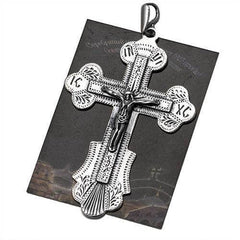 Body Cross Silver 925 Pendant Necklace from Jerusalem 5,5 cm (2