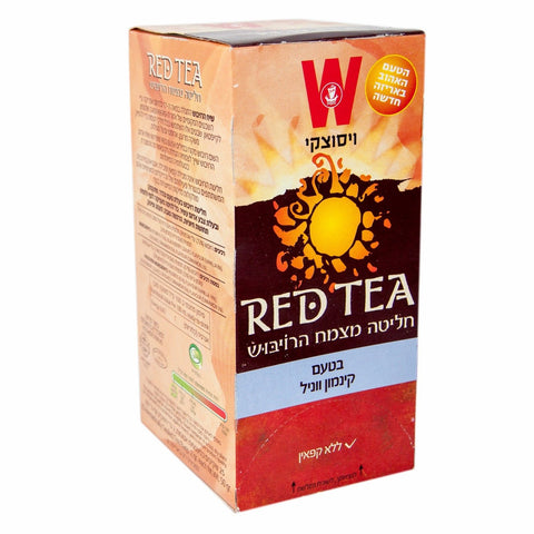 Wissotzky Red Tea Herbal Tea Cinnamon & Vanila Coffein Free 25 pcs tea
