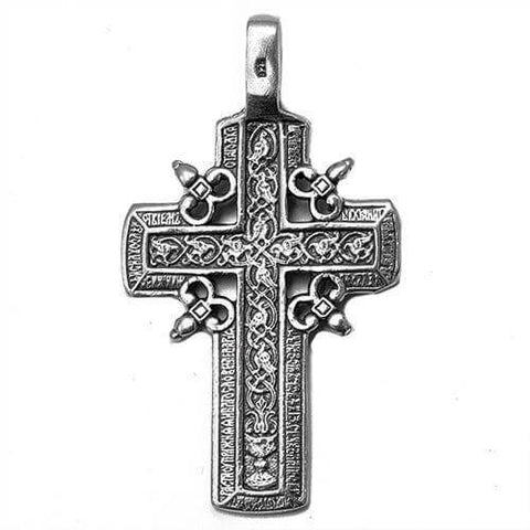 Body Cross Silver 925 Pendant Necklace from Jerusalem 5,3 cm (2,1") - Holy Land Store