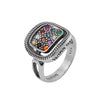 Image of Kabbalah Ring w/ The Priestly Breastplate Hoshen 12 Tribes Sterling Silver