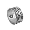 Image of Amulet Kabbalah Ring w/ Full Prayer Ana Bekoach Sterling Silver Necklace Jewelry