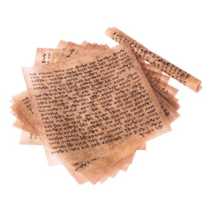 Lot of 10 pcs Non Kosher Mezuzah Scroll klaf on Parchment Paper Mezuzah Case 6"