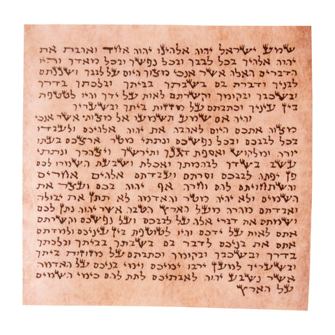 Lot of 10 pcs Non Kosher Mezuzah Scroll klaf on Parchment Paper Mezuzah Case 6"-1