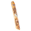 Image of Classic Carved Wooden Mezuzah Hand Made & Painted Jerusalem Jewish Decor -3