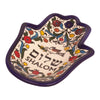 Image of Armenian Ceramic Bowl DIsh Small Pottery Colourful Enamel Decorative