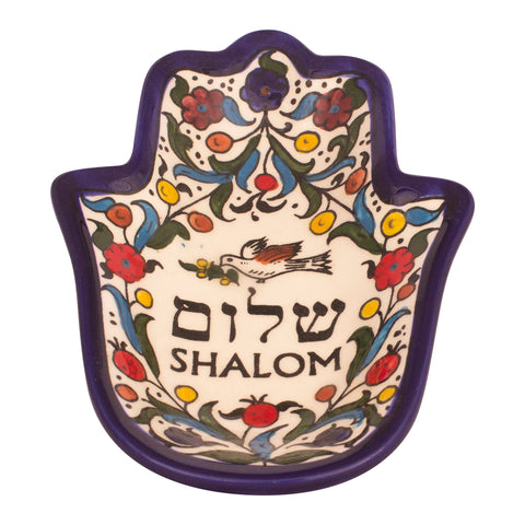 Armenian Ceramic Bowl DIsh Small Pottery Colourful Enamel Decorative-3