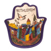 Image of Decorative Hamsa Serving Small Plate Bethlehem Hand Made Armenian Ceramic 