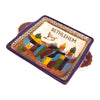 Image of Armenian Ceramic Square Tray Bethlehem Décor Mosaic Enamel Colourful-2