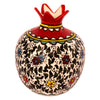 Image of Decorative Ceramic Pomegranate Handmade Flowers Pottery Enamel Pottery 6.5"/16cm-3