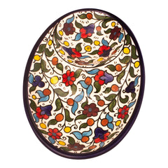 Armenian Ceramic Oval Bowl Pottery Colourful Handmade 7