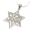 Image of Handmade Shema Israel Pendant 925 Sterling Silver Star of David w/ Chain Unisex-3