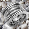 Image of Jewish Rotating Ring w/ Three Blessings Handmade Talisman Silver 925 Kabbalah Amulet