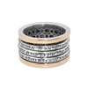 Image of Jerusalem Rotating Ring w/ Three Blessings Amulet Silver 925 Gold 9K Handmade Talisman