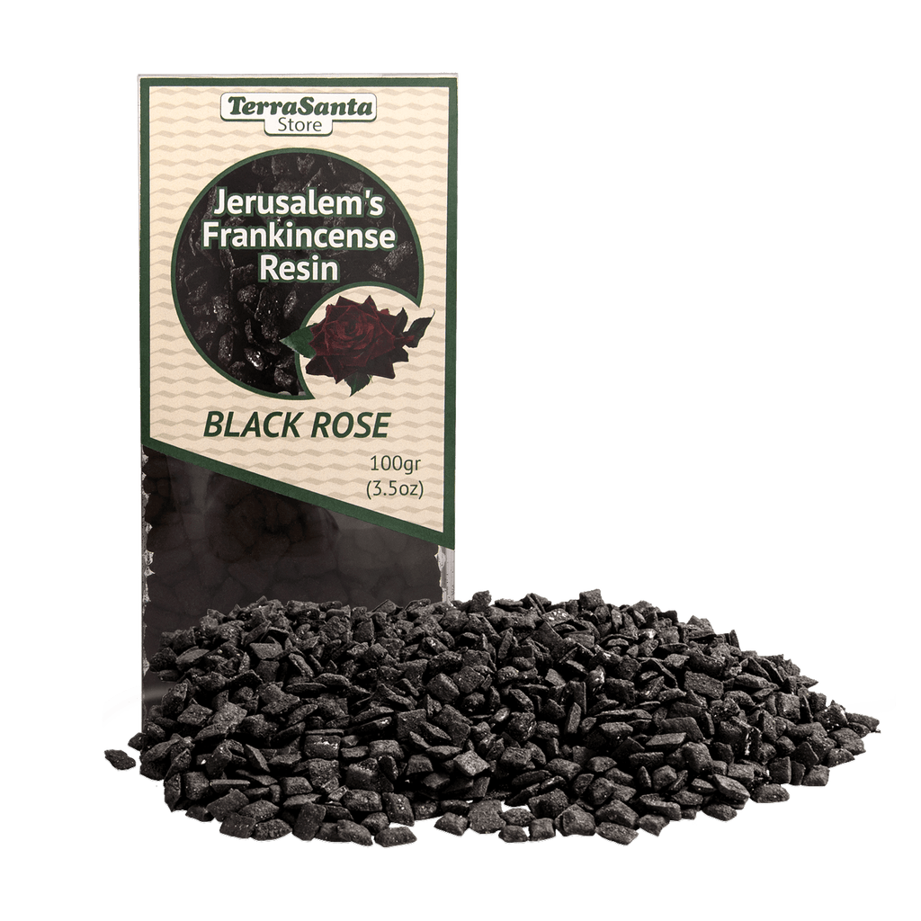 Aromatic Frankincense Resin Tears Incense Black Rose Burner Jerusalem 3,5oz (100 gr)