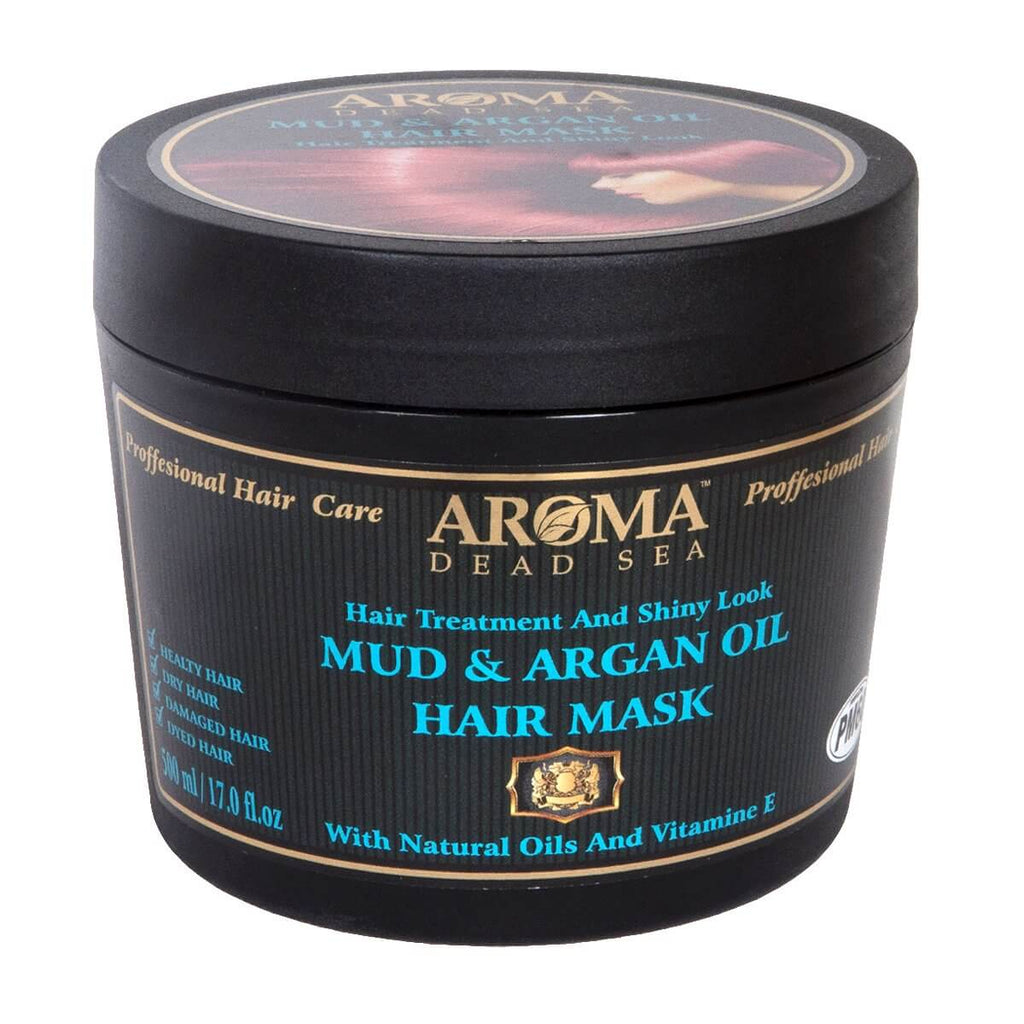 Hair Care Mask with Natural Black Mud & Argan Oil from Aroma Dead Sea 17 fl.oz