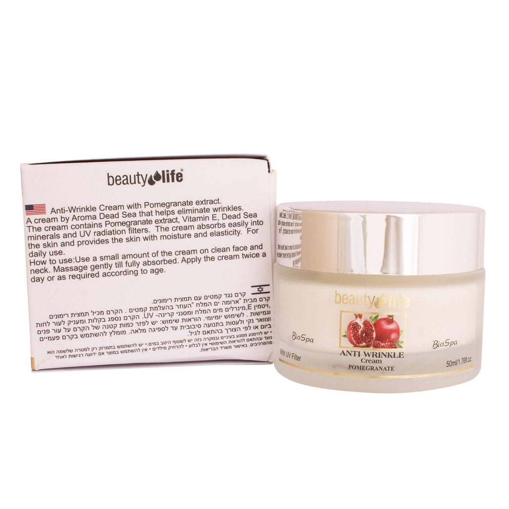 Anti Wrinkle Cream w/Natural Pomegranate & UV Filter Beauty Life 1,75 fl.oz (50ml)