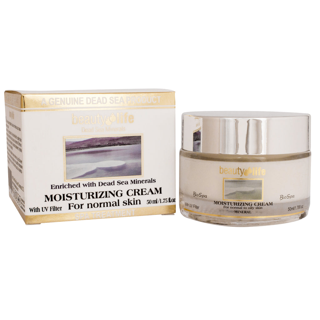 Moisturizing Cream w/ Dead Sea Minerals For Normal to Oily Skin Beauty Life 1,75 fl.oz (50ml)