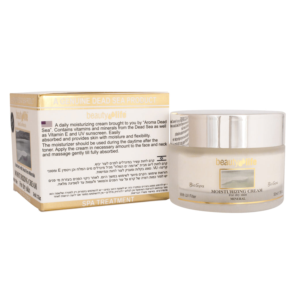 Moisturizing Cream w/ Dead Sea Minerals For Dry Skin Beauty Life 1,75 fl.oz (50ml)