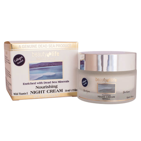 Nourishing Night Cream with Sea Minerals, Vitamin E Beauty Life 1,75 fl.oz (50ml)
