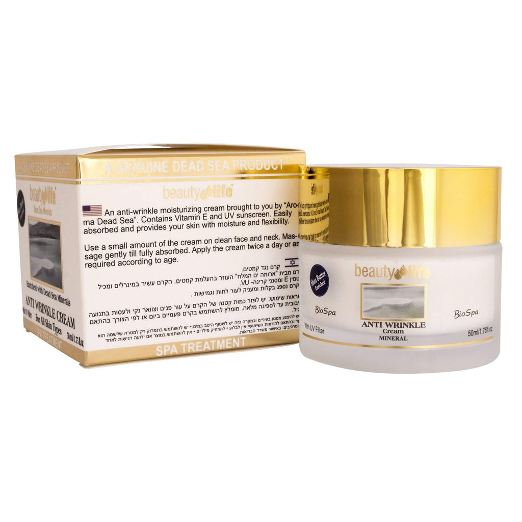 Anti Wrinkle Cream All Skin Types Beauty Life Dead Sea Minerals 1,75 fl.oz (50 ml)