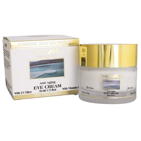 Anti Aging Eye Cream with Vitamin E Beauty Life Dead Sea Minerals 1,75 fl.oz (50 ml)