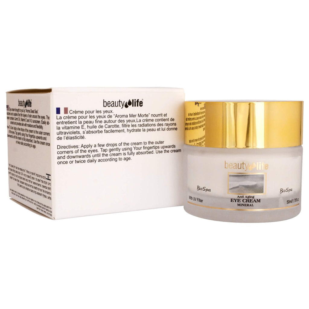 Anti Aging Eye Cream with Vitamin E Beauty Life Dead Sea Minerals 1,75 fl.oz (50 ml)