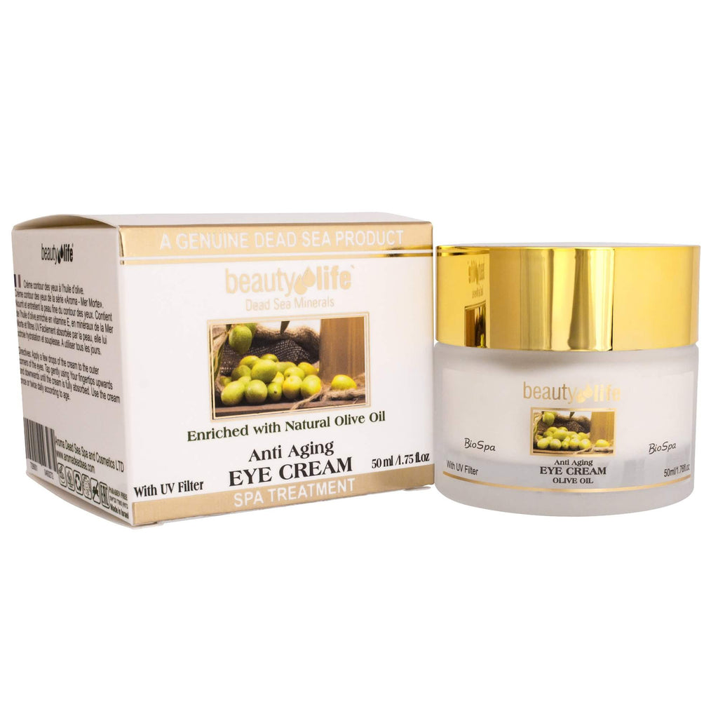 Anti Aging Eye Cream with Olive Oil Beauty Life Dead Sea Minerals 1,75 fl.oz (50 ml)