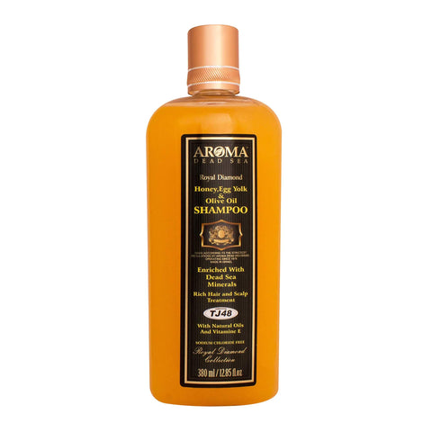 Honey Shampoo Olive Oil and Egg Yolk by Aroma Dead Sea 12,85 fl.oz (380 ml)