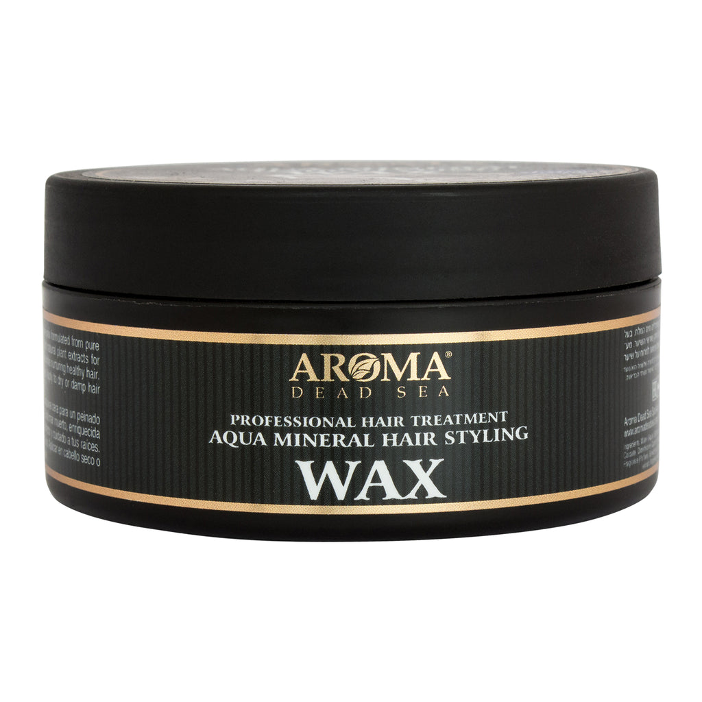 Natural Aqua Mineral Hair Styling Matte Wax for Men Strong Hold by Aroma Dead Sea 4 fl.oz (100ml)