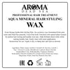 Image of Natural Aqua Mineral Hair Styling Matte Wax for Men Strong Hold by Aroma Dead Sea 4 fl.oz (100ml)