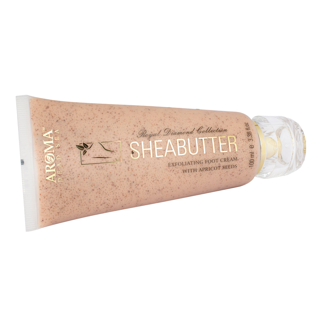 Shea Butter Foot Cream Peeling Scrub by Aroma Dead Sea Minerals 3,38 fl.oz (100 ml)
