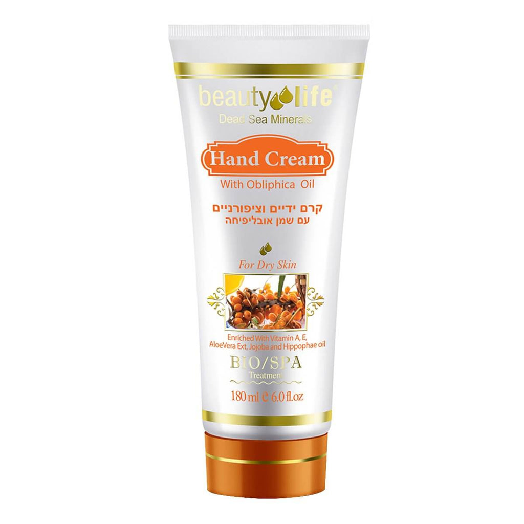 Hand Cream For Dry Skin Oblipicha Oil Beauty Life Dead Sea Minerals 6,0 fl.oz (180 ml)