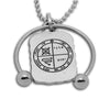 Image of Kabbalah Pentacle Keychain with Against Evil Eye Seal King Solomon Amulet - Holy Land Store