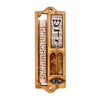 Image of Handmade Wooden Car Mezuzah Case w/ Gemstone and Non Kosher Scroll Shadai 4"