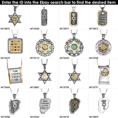 Pendant Key Amulet Kabbalah w/Prayer Ben Porat Yosef Sterling Silver 1.47