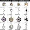 Image of Kabbalah Pendant The Priestly Blessing Hoshen Crystals CZ Silver 925 & Gold 9K