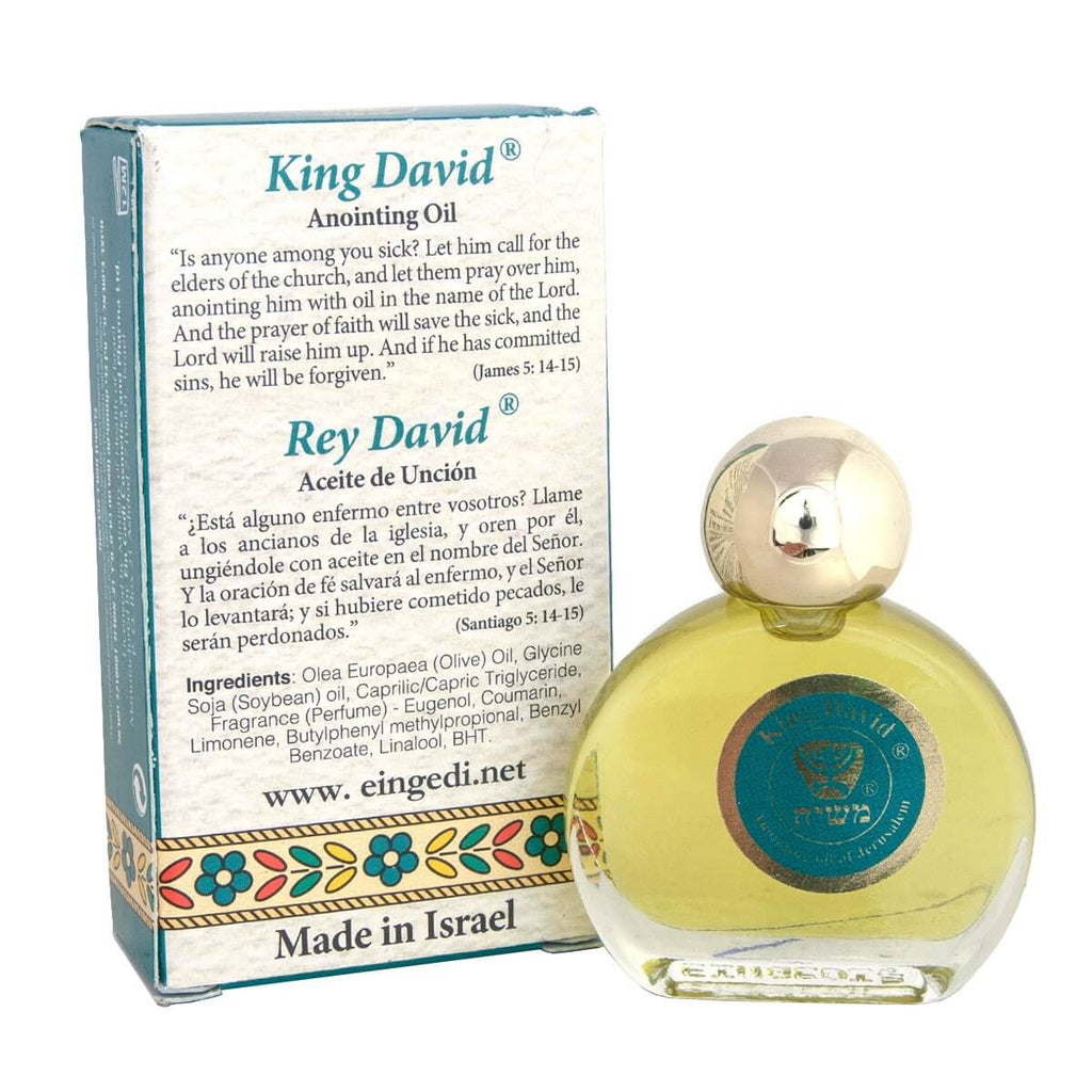 Ein Gedi Pure Authentic Anointing Oil King David Blessed from Jerusalem 0,25fl.oz/7,5 ml